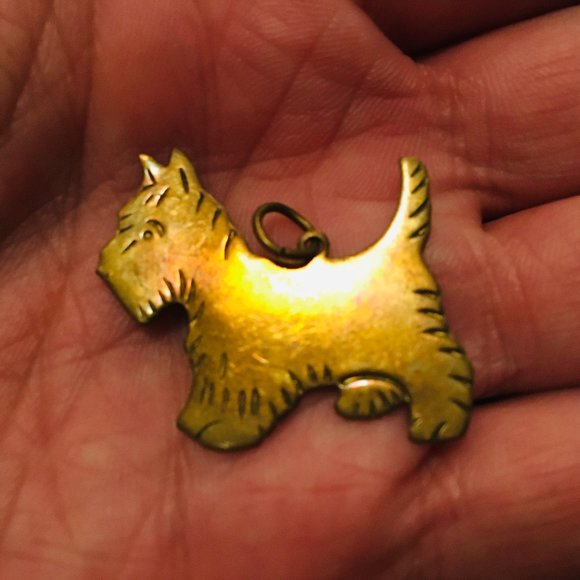 Scottish Terrier Pendant Vintage Mid-Century 1950s - Picture 8 of 8